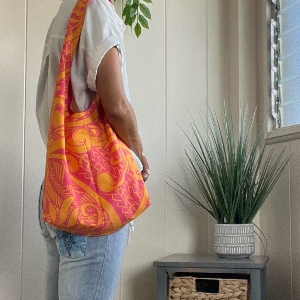 🌸🤙Hawaiian Hobo/BOHO Pink and Orange Women's Shoulder Bag